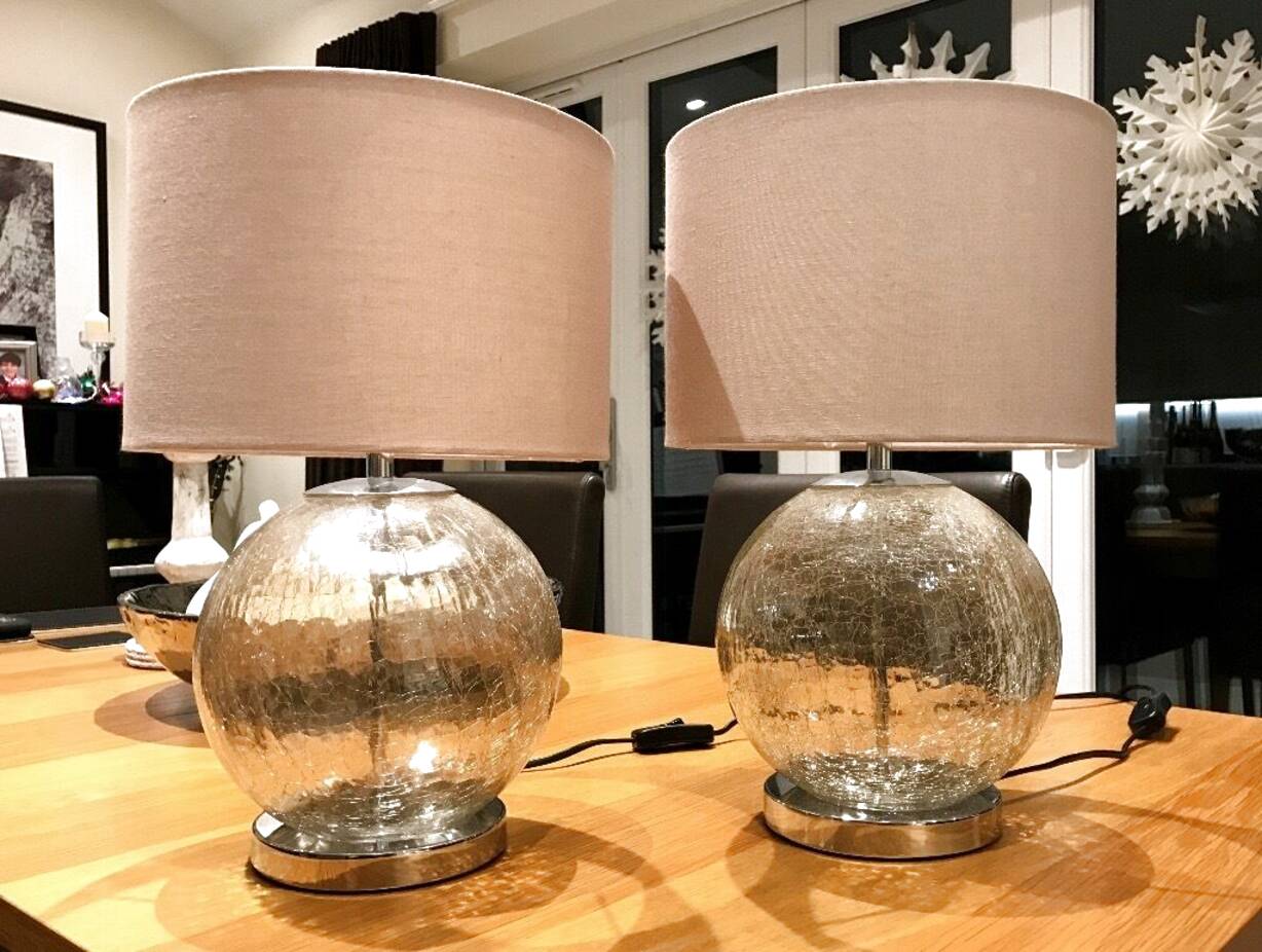 next mink crackle table lamp