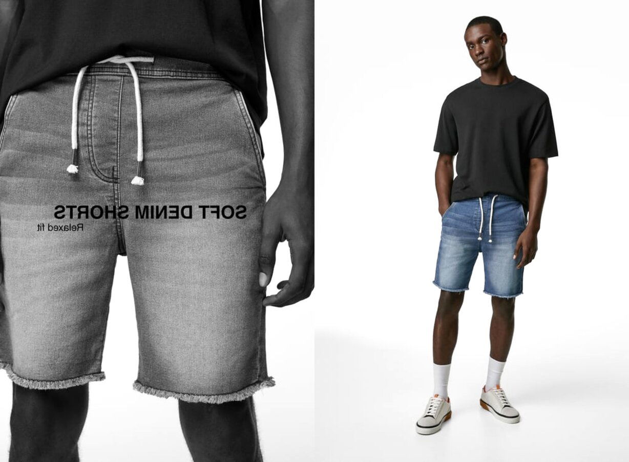 zara mens shorts uk