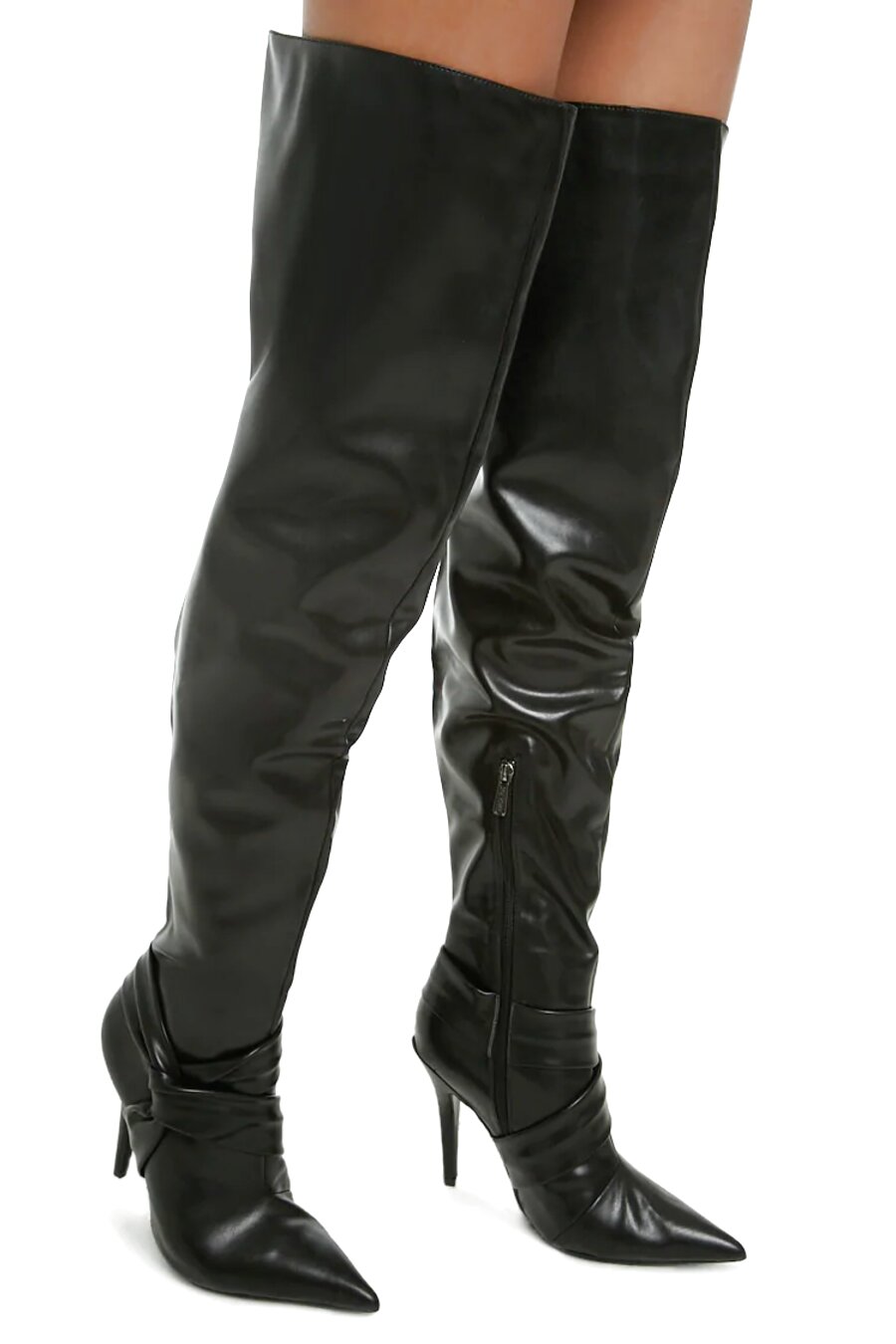 real leather thigh high boots uk