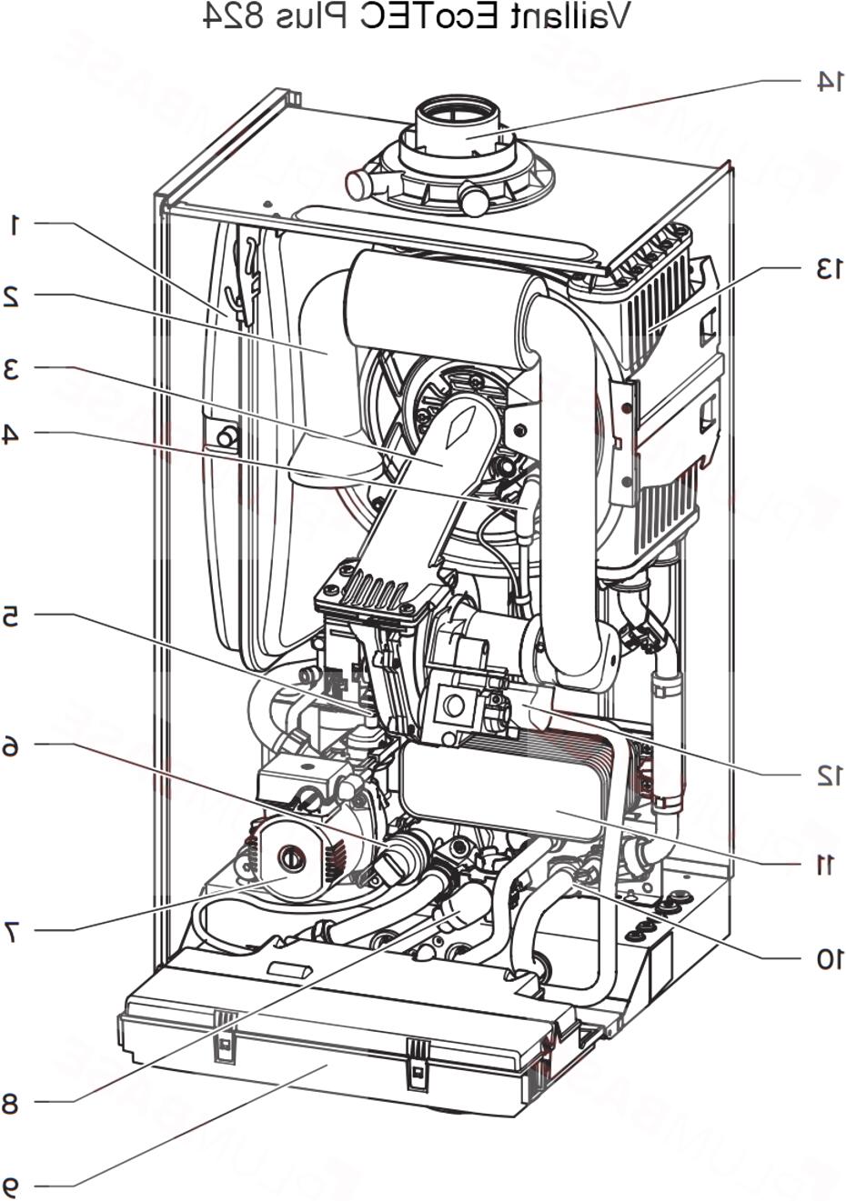 Взрывная схема vaillant