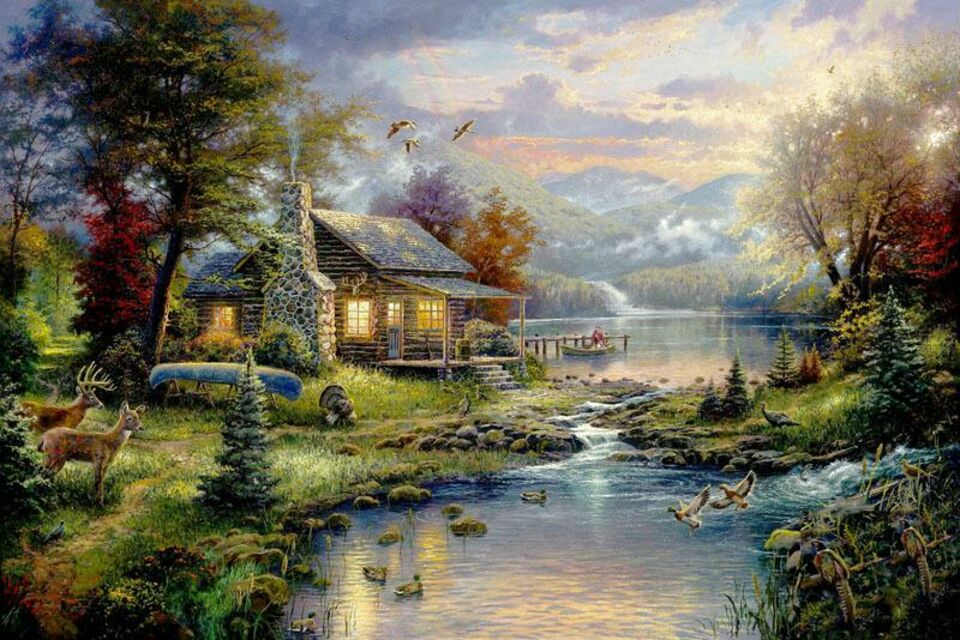 Thomas Kinkade Original For Sale In UK 63 Used Thomas Kinkade Originals   1.0x0 Thomas%2Bkinkade%2Boriginal 