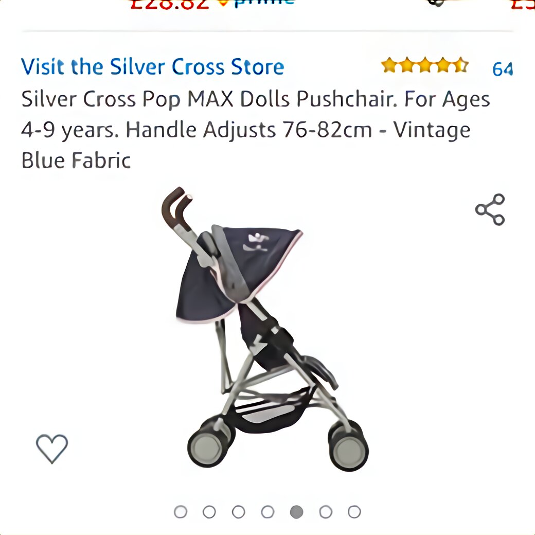 silver cross pop twin max dolls pushchair