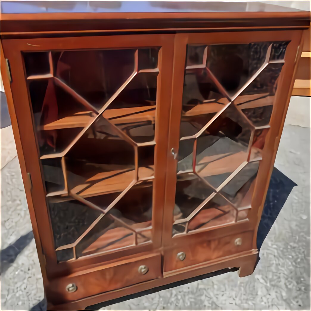 Antique Glass Fronted Cabinet for sale in UK | 89 used Antique Glass