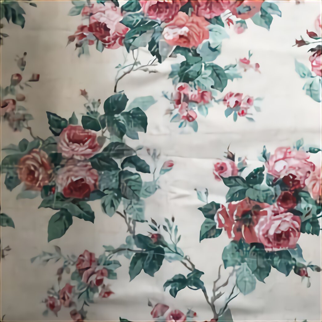 Vintage Sanderson Floral Fabric for sale in UK | 58 used Vintage ...