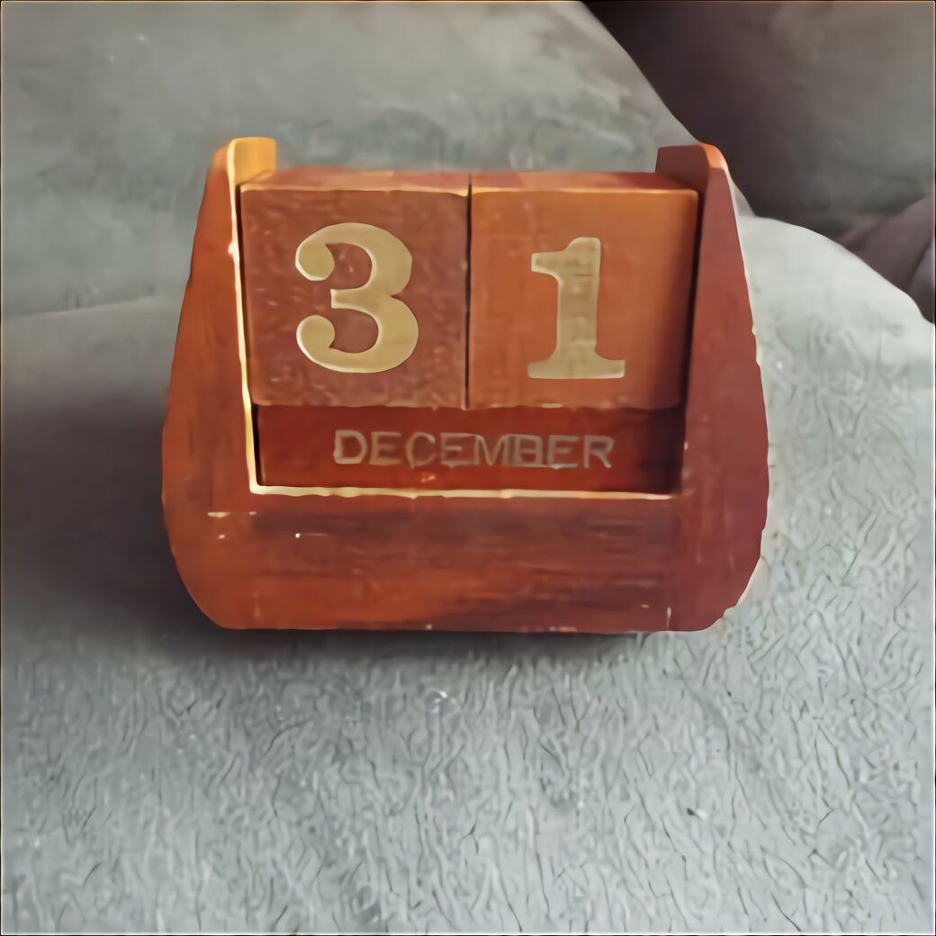 Vintage Wooden Perpetual Calendar for sale in UK 70 used Vintage