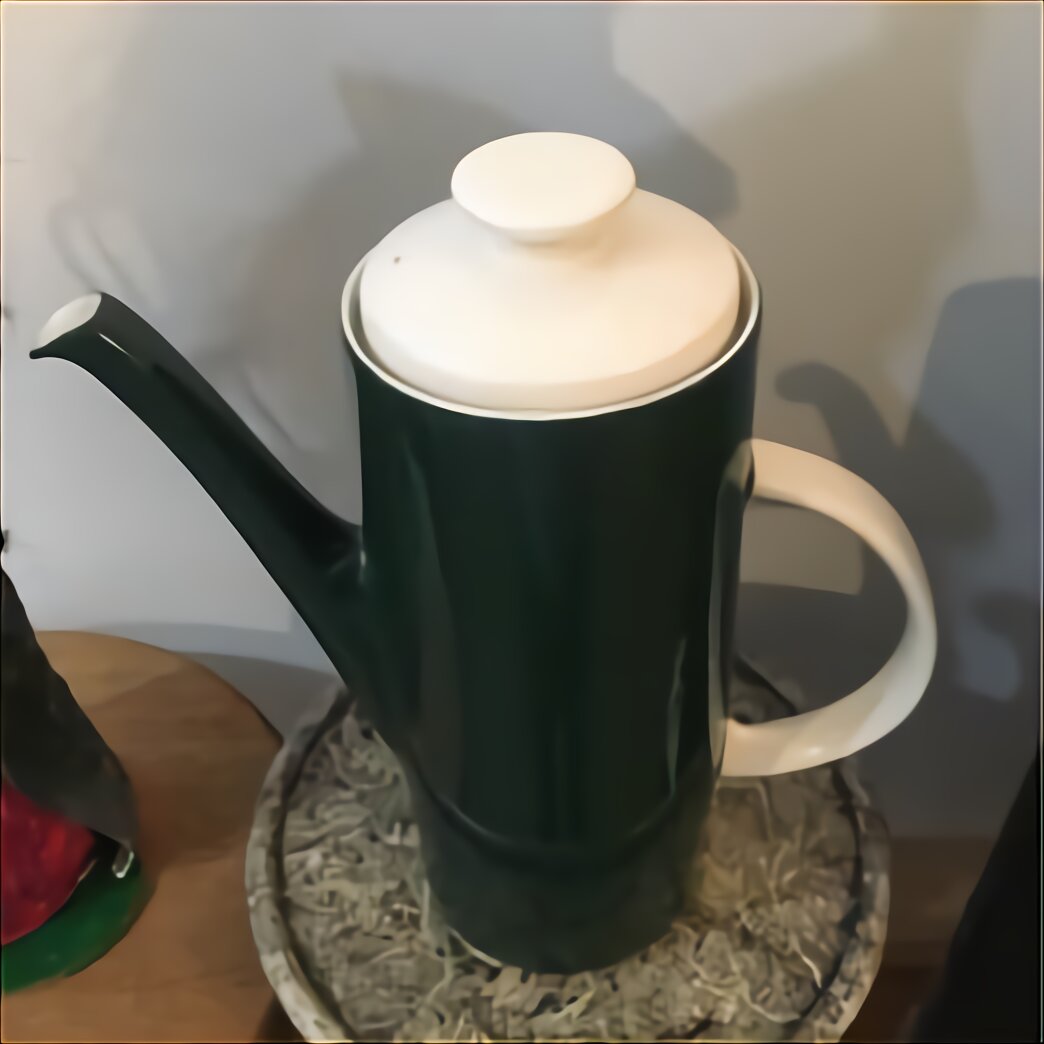 Vintage Enamel Coffee Pot Green for sale in UK