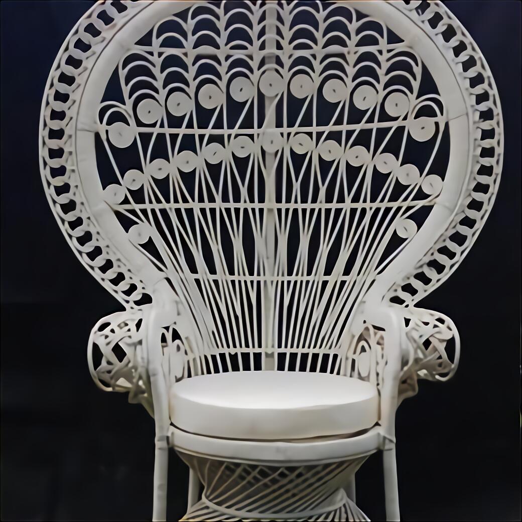 wicker peacock chairs for sale