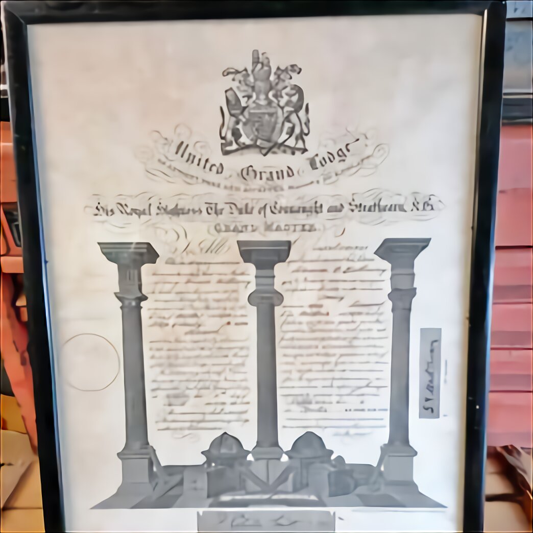 Masonic Certificate For Sale In Uk 