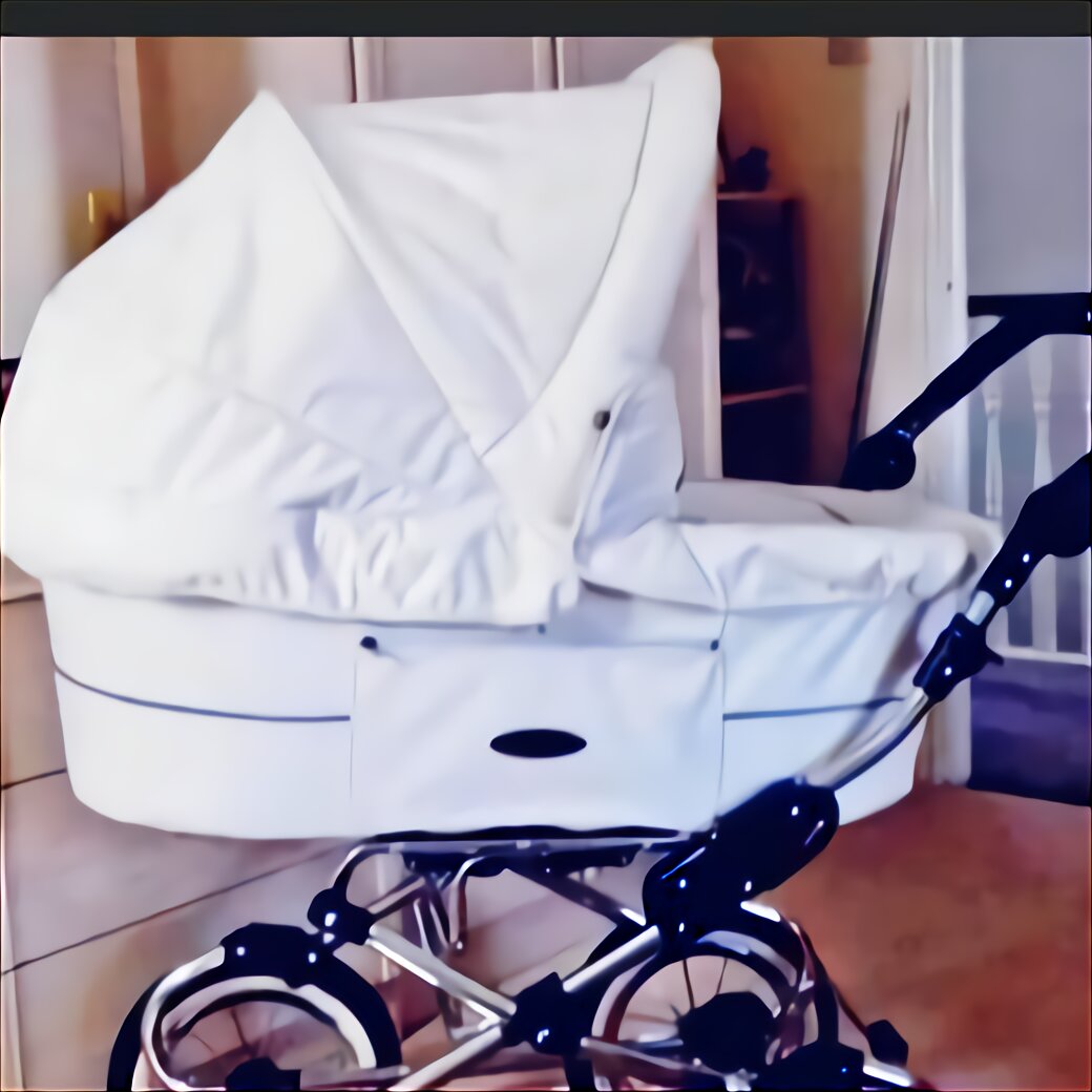 norton white leather pram