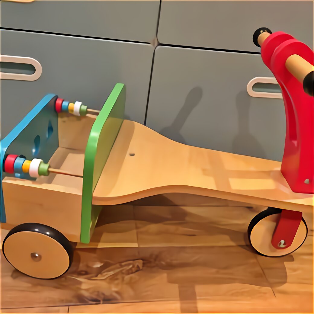 wooden trike and trailer