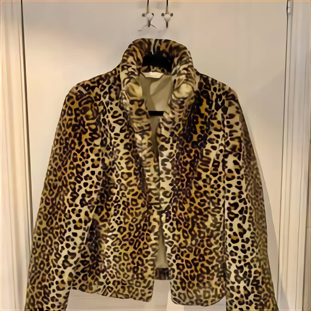 White Leopard Faux Fur Coat for sale in UK | 60 used White Leopard Faux ...