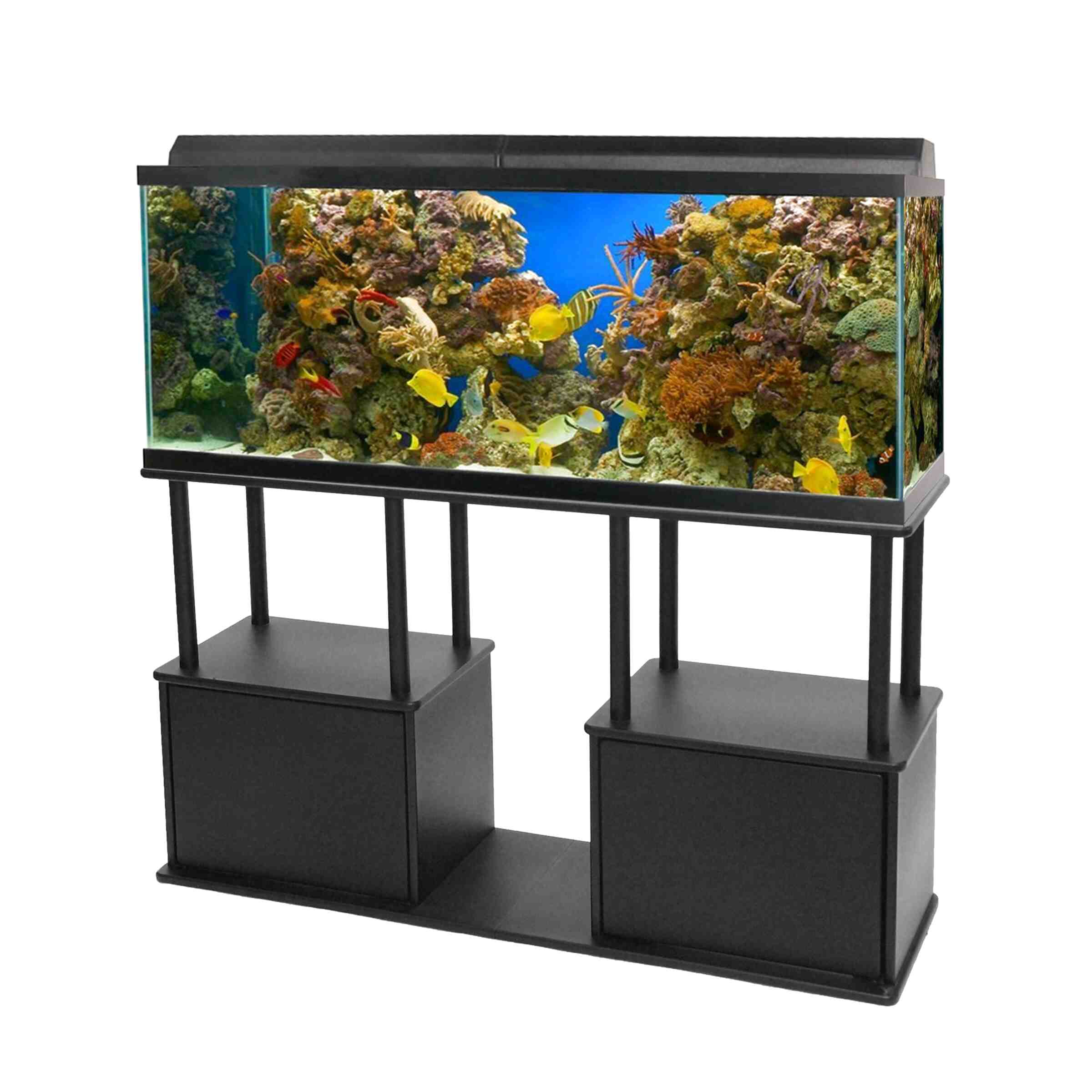mid century modern fish tank stand