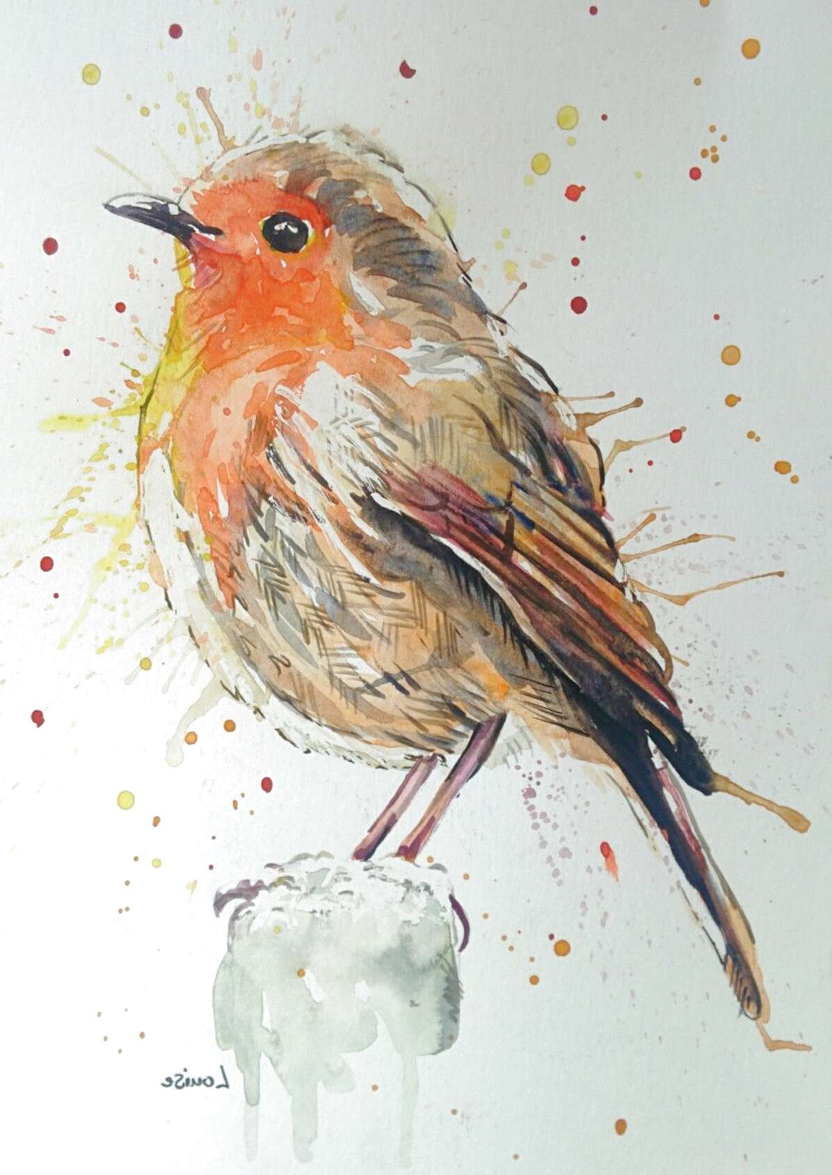 Robin Watercolour for sale in UK | 53 used Robin Watercolours