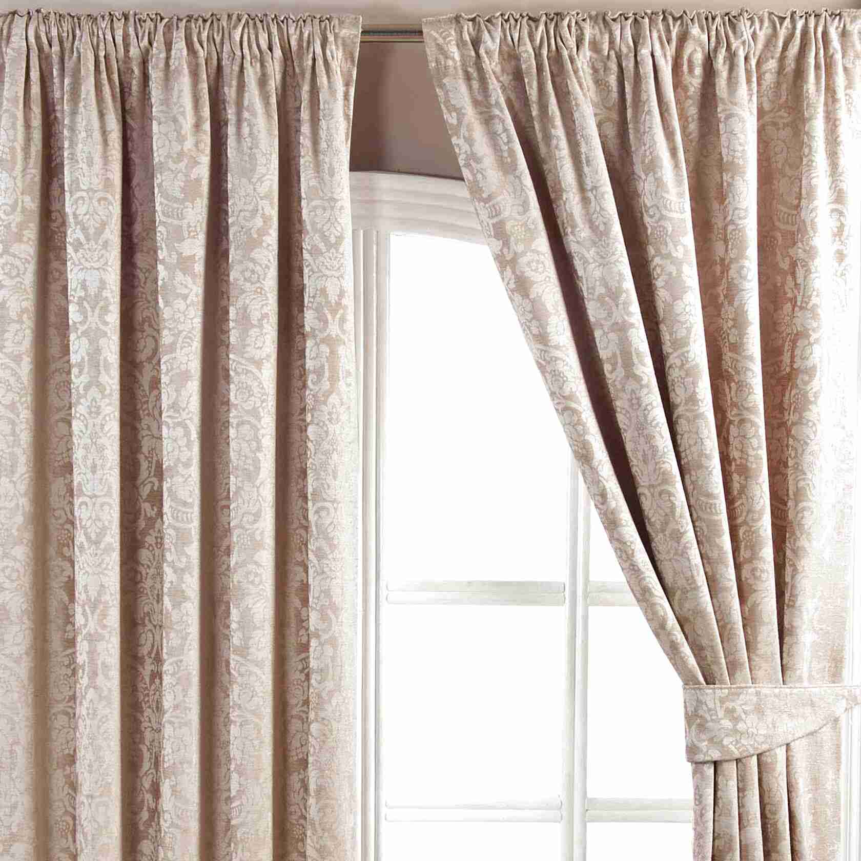 Jacquard Pencil Pleat Curtains for sale in UK | 68 used Jacquard Pencil ...