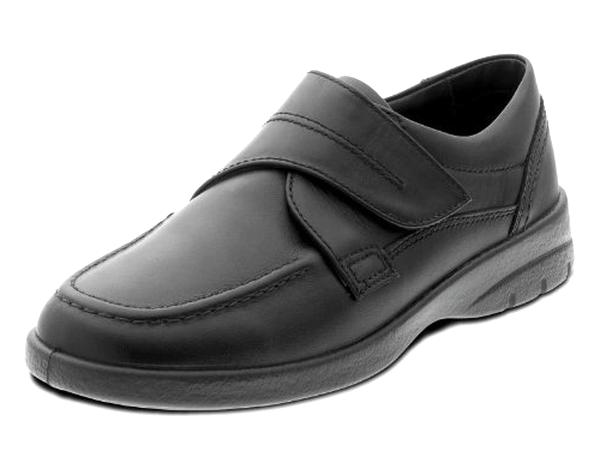 mens wide fitting trainers with velcro fastening