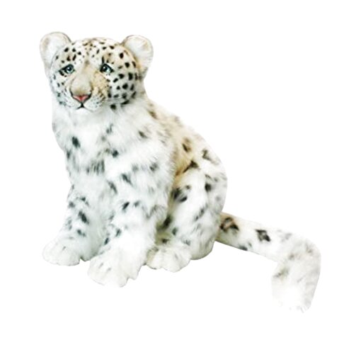 large snow leopard soft toy