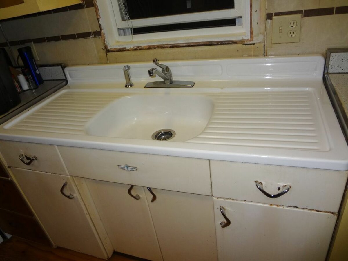 1950 iron kitchen apt sink