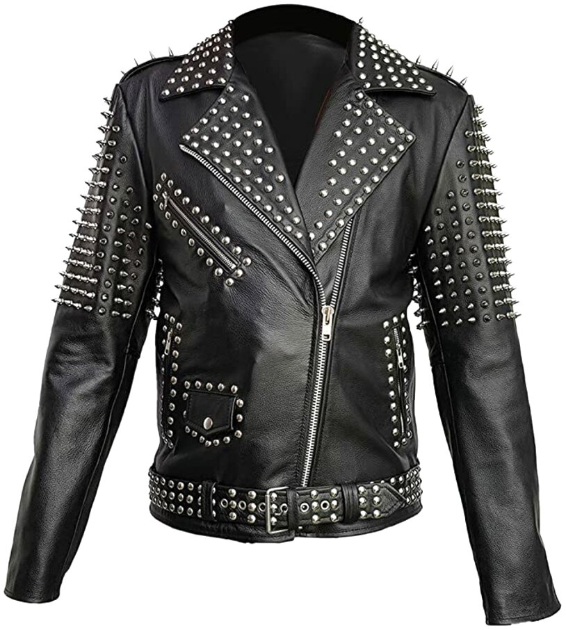 Spiked Leather Jacket for sale in UK | 59 used Spiked Leather Jackets