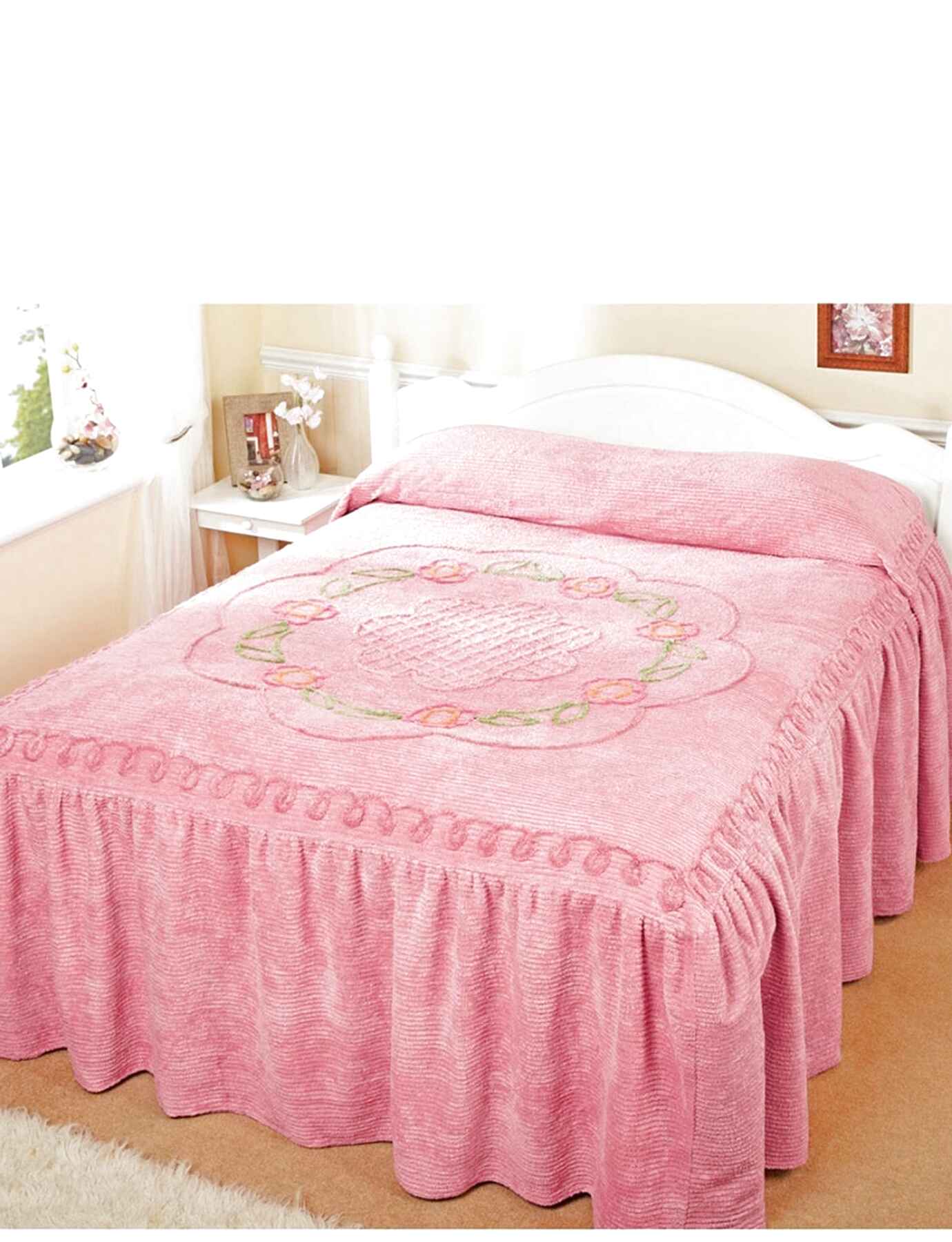 Candlewick Bedspread Pink Single for sale in UK 17 used Candlewick Bedspread Pink Singles