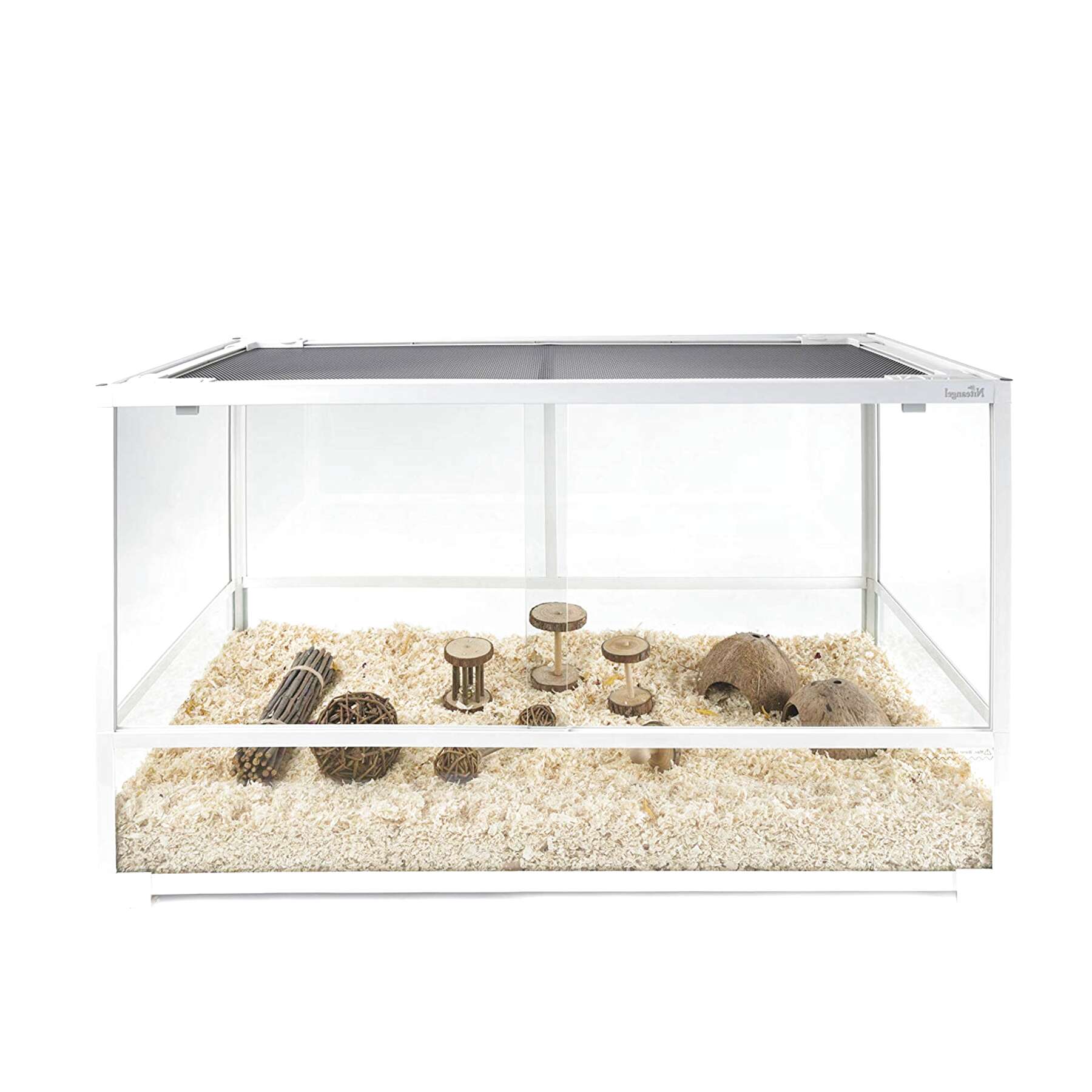glass hamster cage