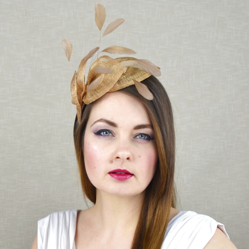 Gold Fascinator for sale in UK | 60 used Gold Fascinators