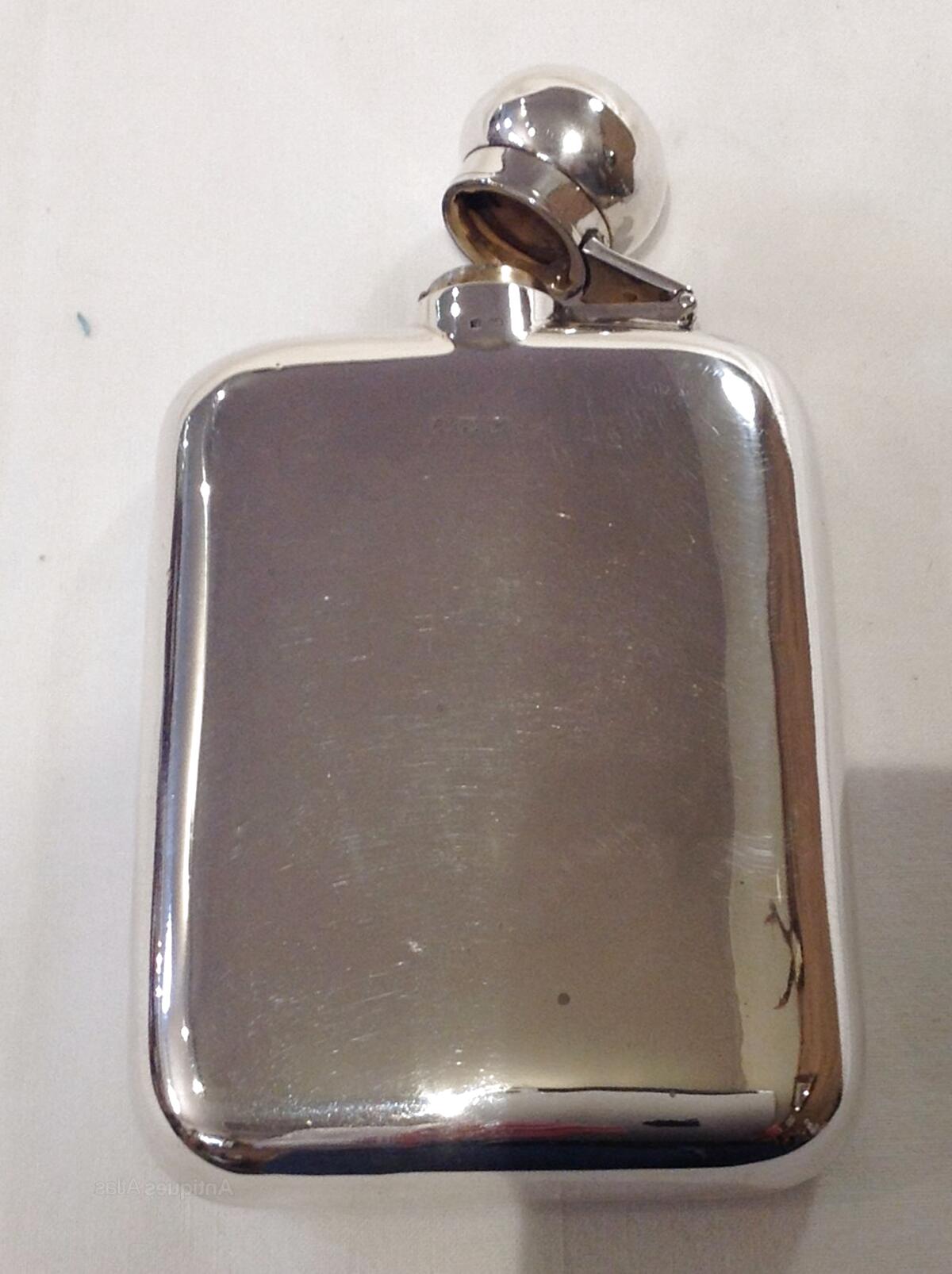 Solid Silver Hip Flask for sale in UK | 80 used Solid Silver Hip Flasks