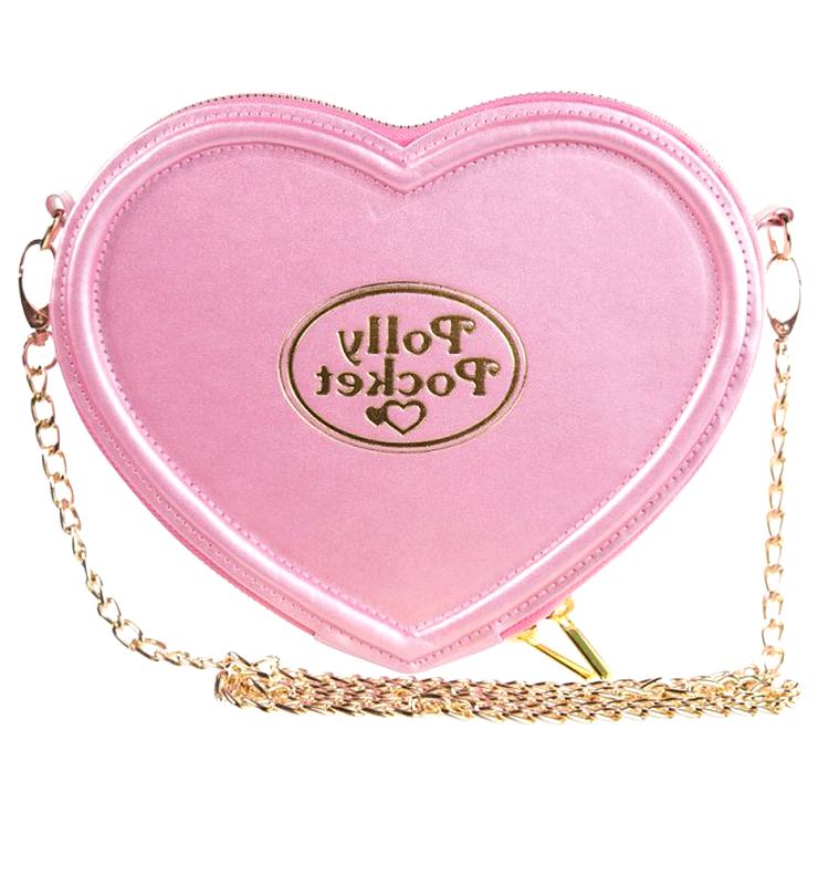 Pink Polly Pocket Heart Shaped Cross Body Bag | semashow.com