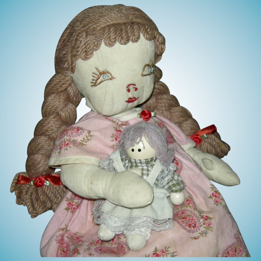 antique cloth rag dolls for sale