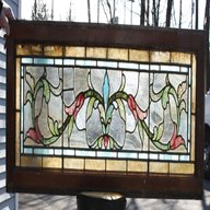 antique stained glass transom windows for sale