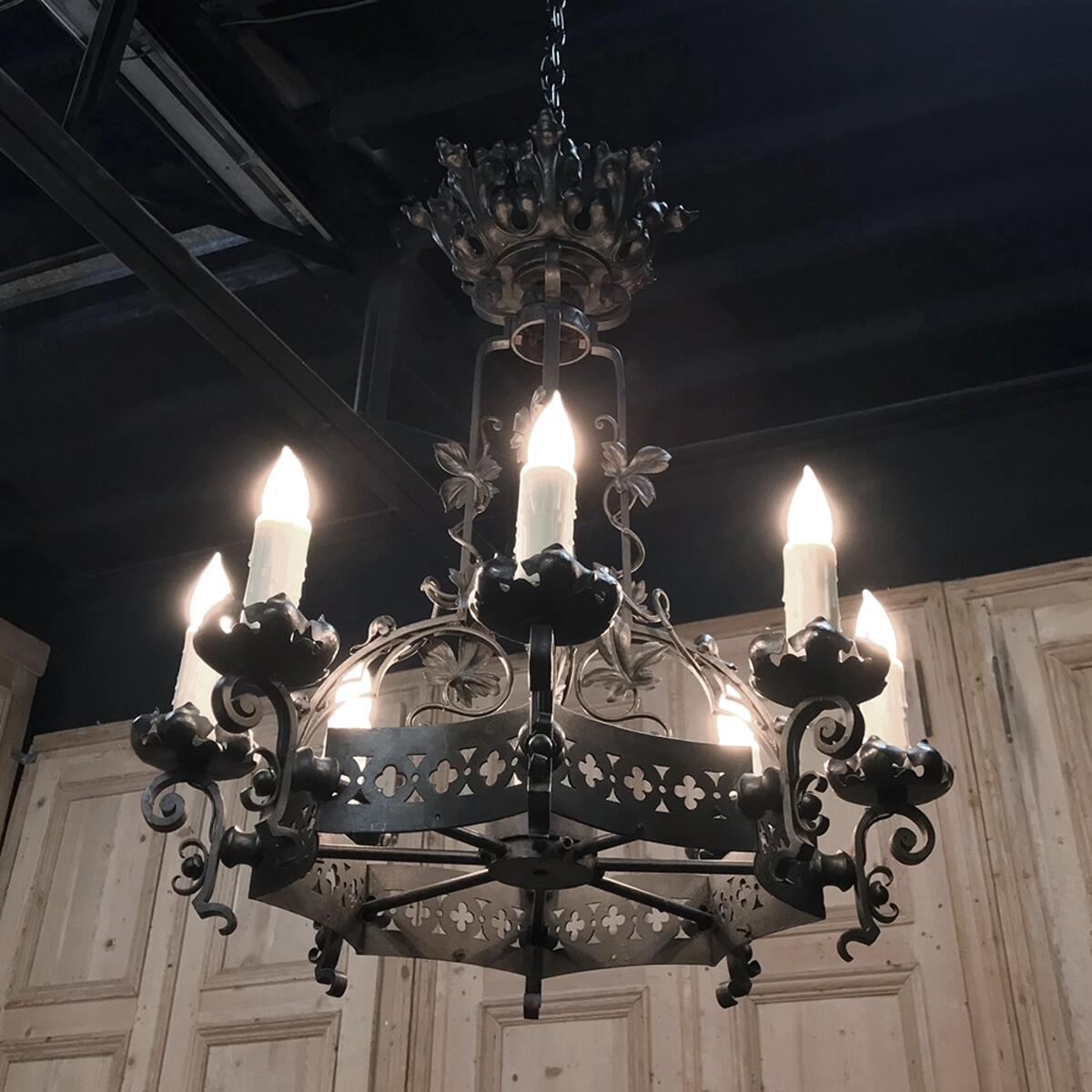 Antique Wrought Iron Chandeliers for sale in UK