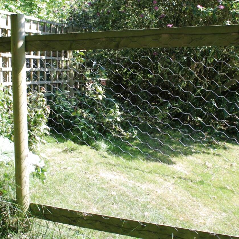 posts for chicken wire fence