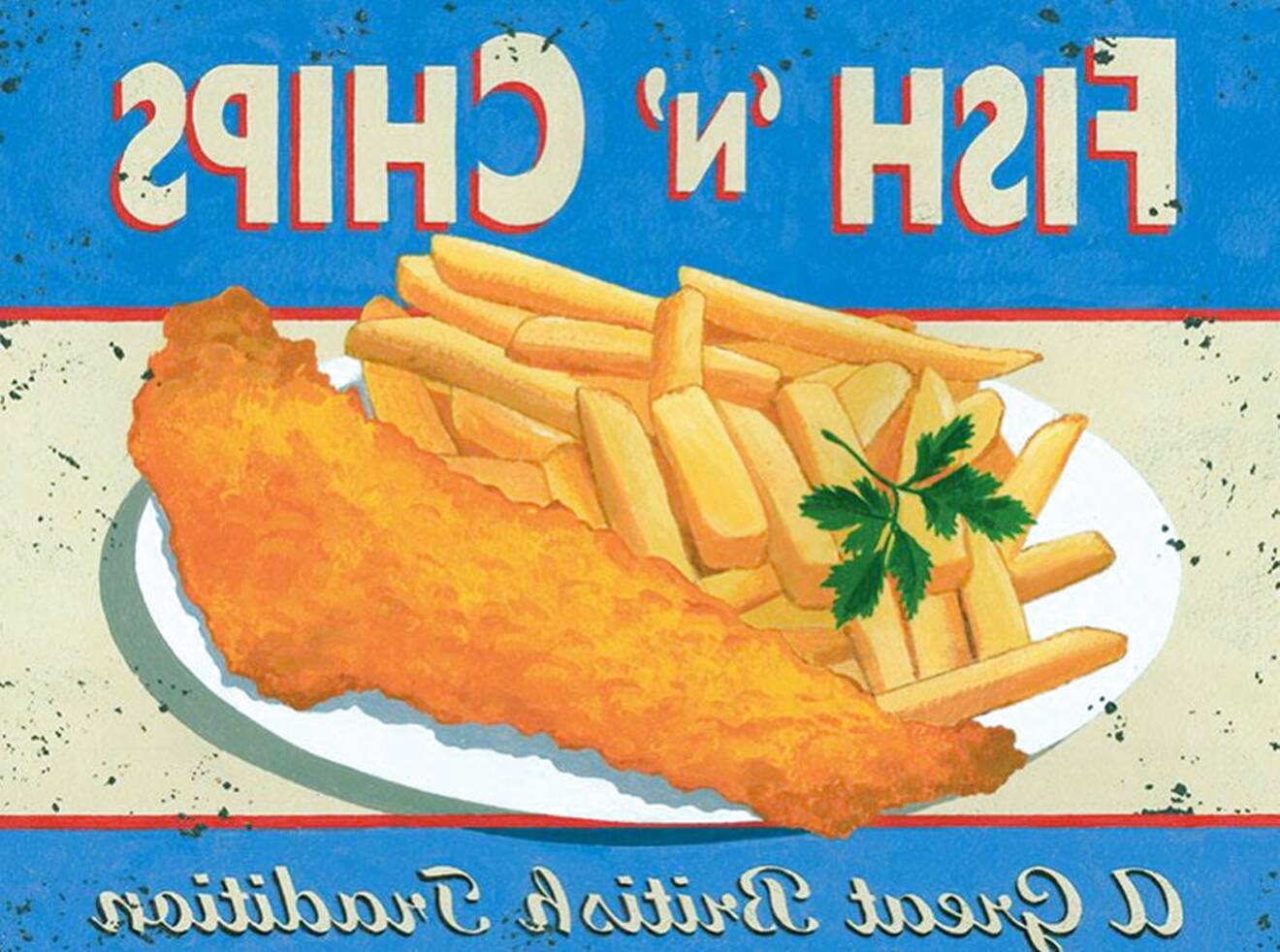 Fish Chip Sign for sale in UK | 58 used Fish Chip Signs