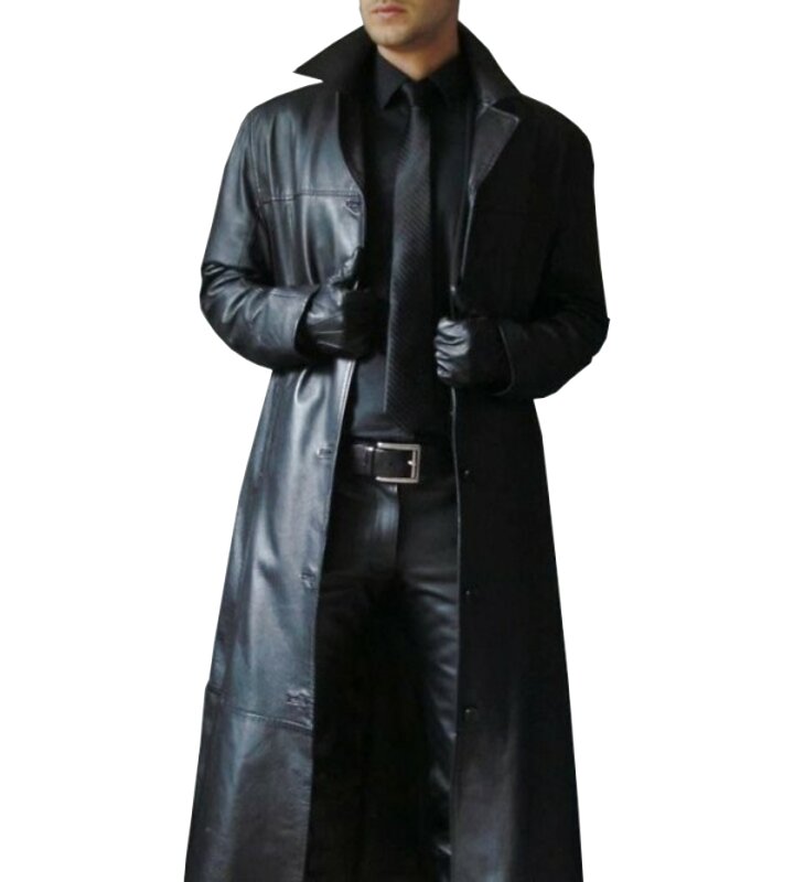 Mens Leather Trench Coat for sale in UK | 58 used Mens Leather Trench Coats
