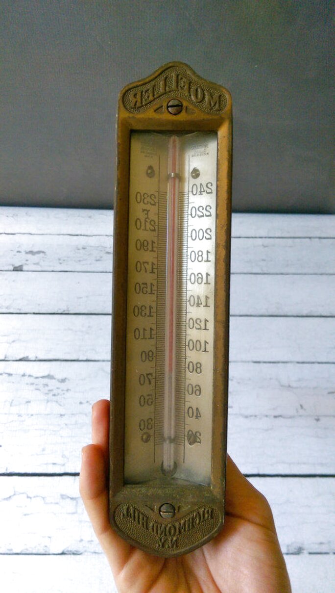 Vintage Thermometer Brass for sale in UK | 66 used Vintage Thermometer