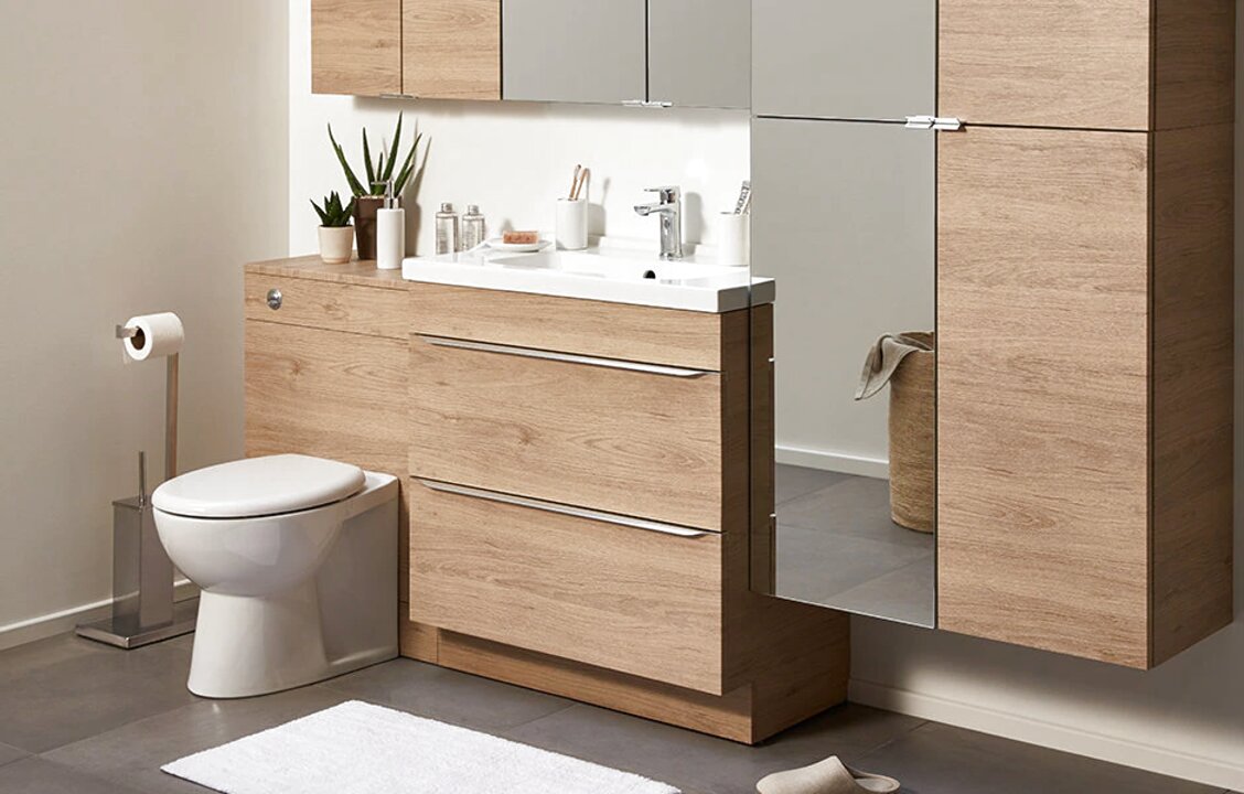 bathroom sink cabinets b&q