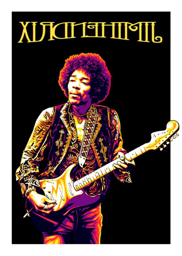 Jimi Hendrix Poster for sale in UK | 65 used Jimi Hendrix Posters