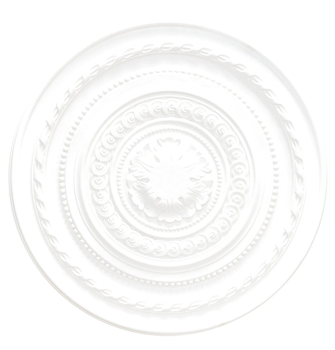 Handmade In The Uk White Cornice Direct Ceiling Rose Plain