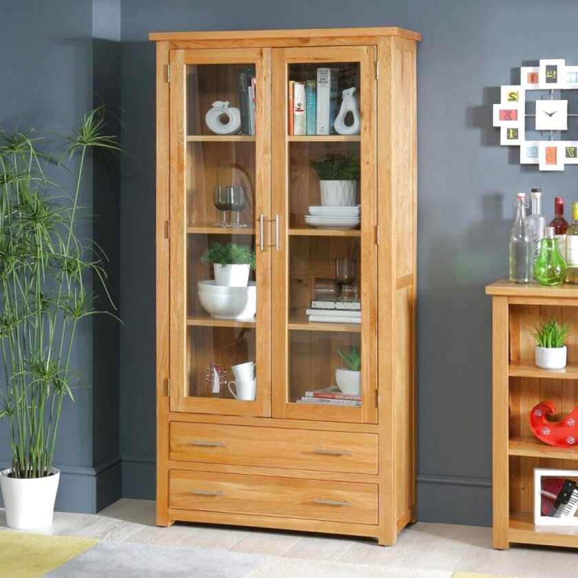 Oak Display Cabinet for sale in UK | 106 used Oak Display Cabinets