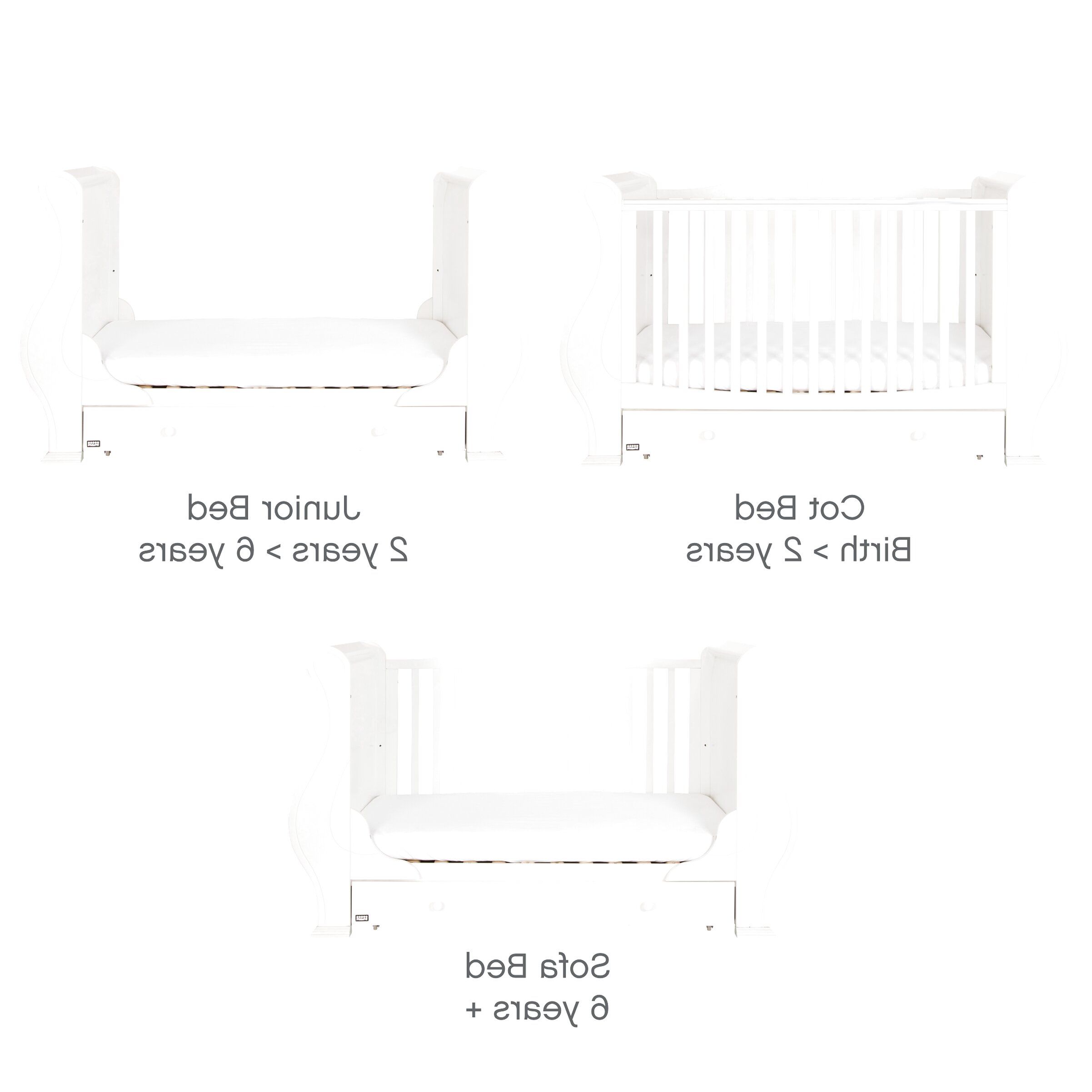 tutti bambini louis cot bed walnut