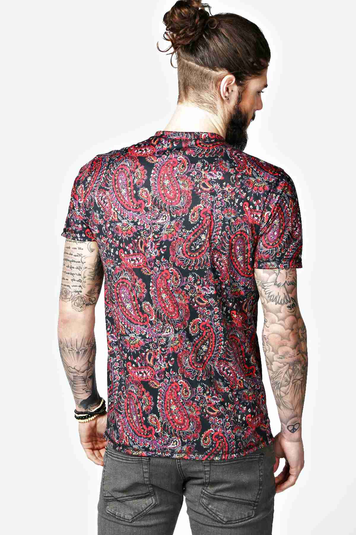 next mens paisley shirt