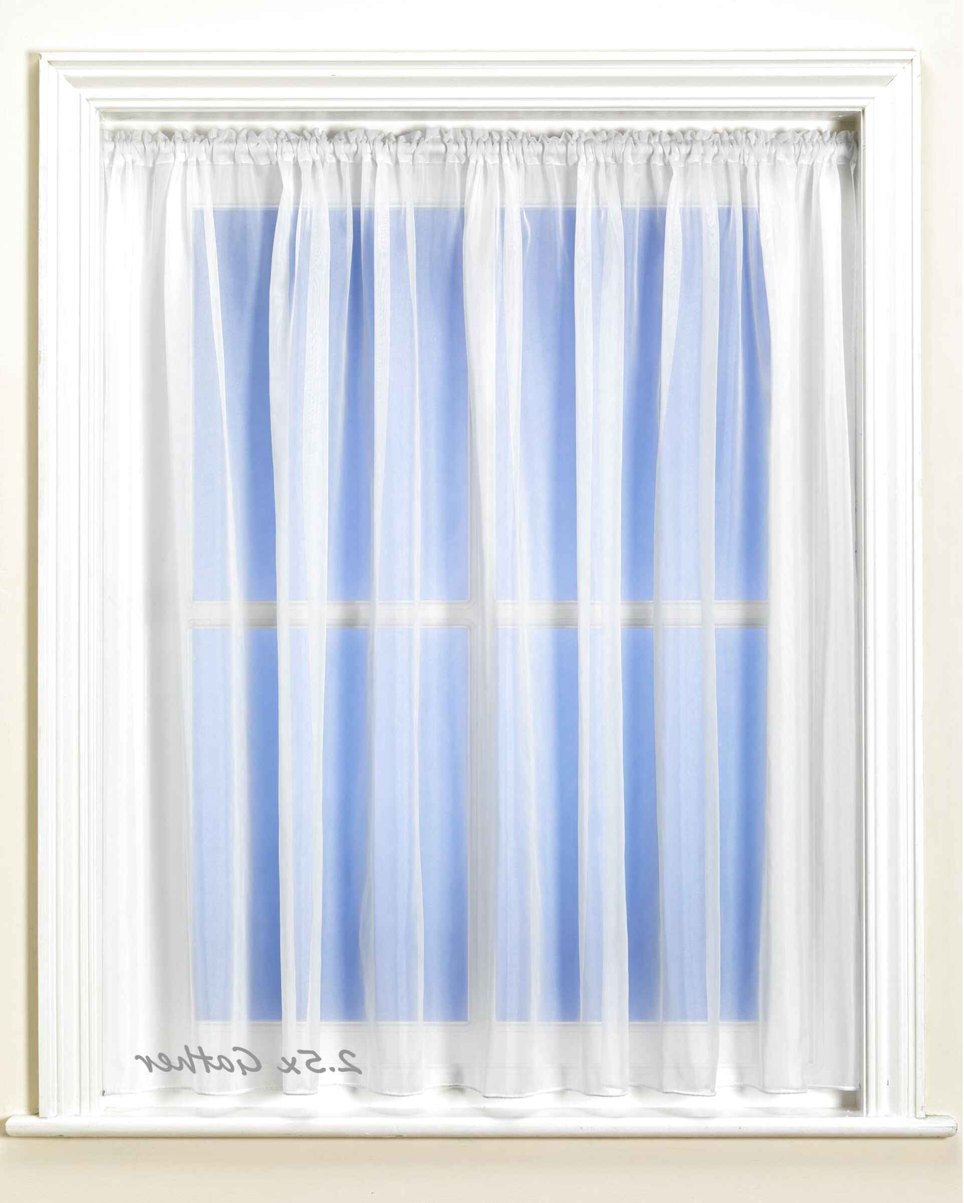 white voile curtains