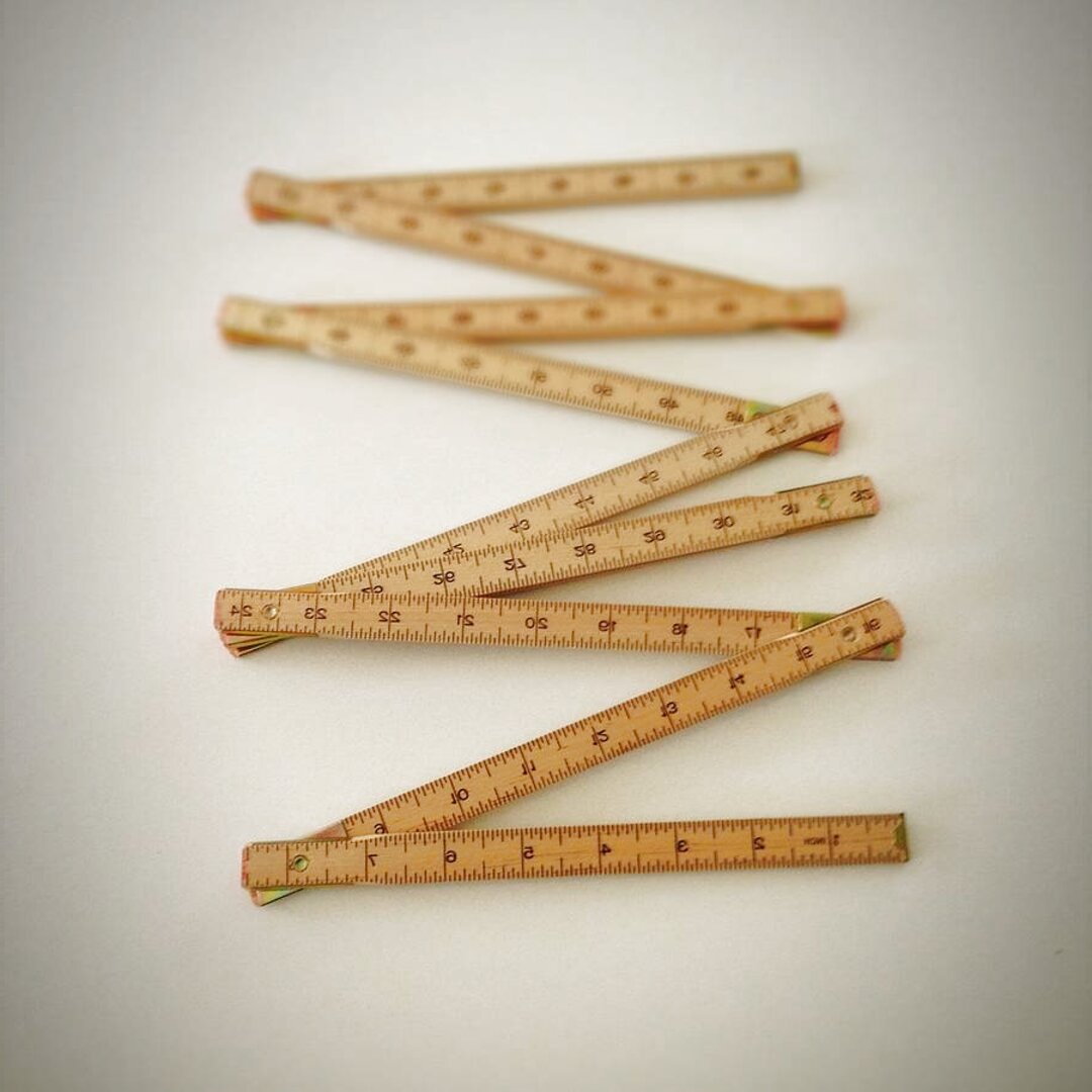 Vintage Wooden Folding Rulers for sale in UK | 79 used Vintage Wooden ...