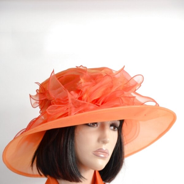 wedding hats orange