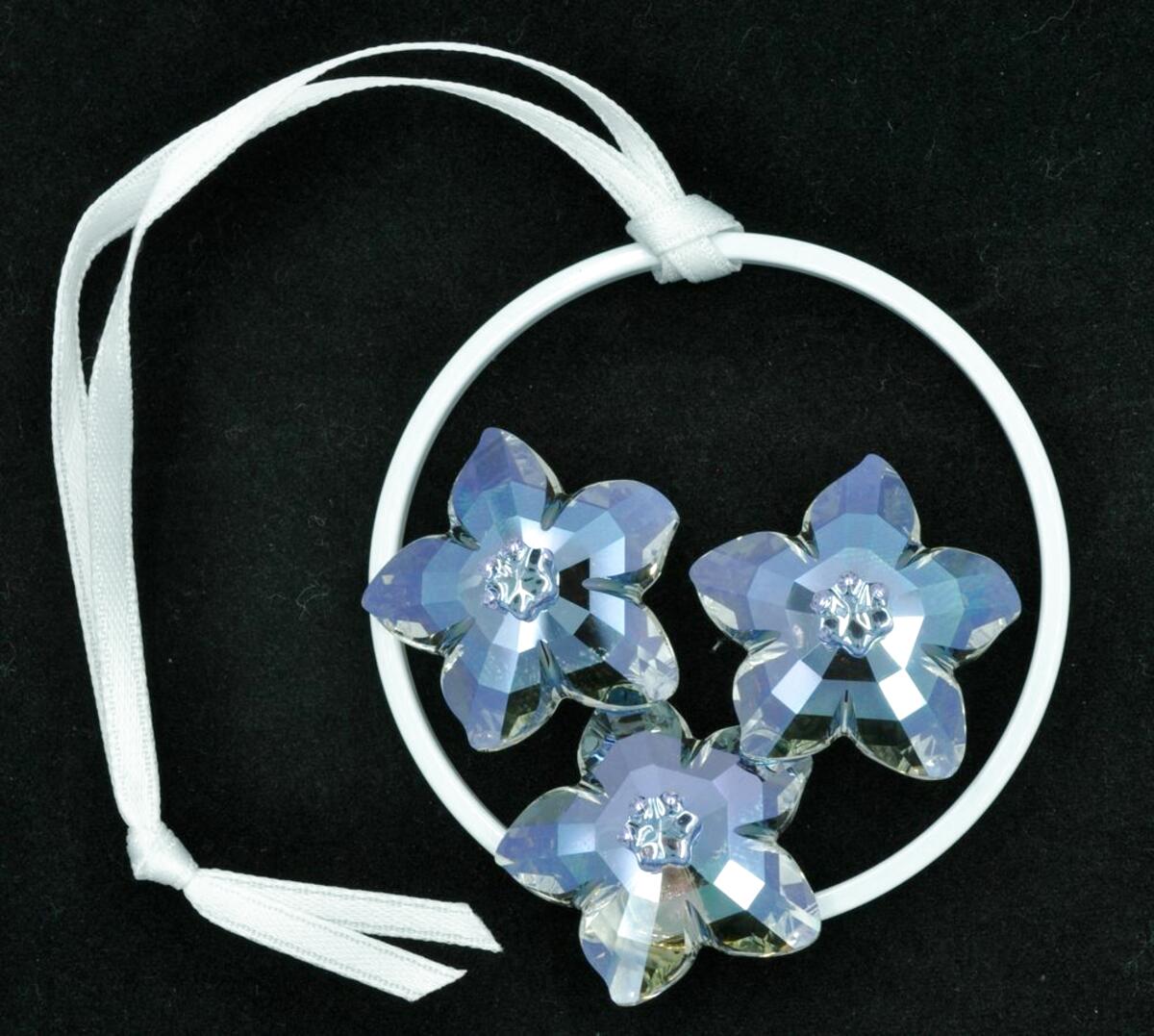 crystal flower ornaments