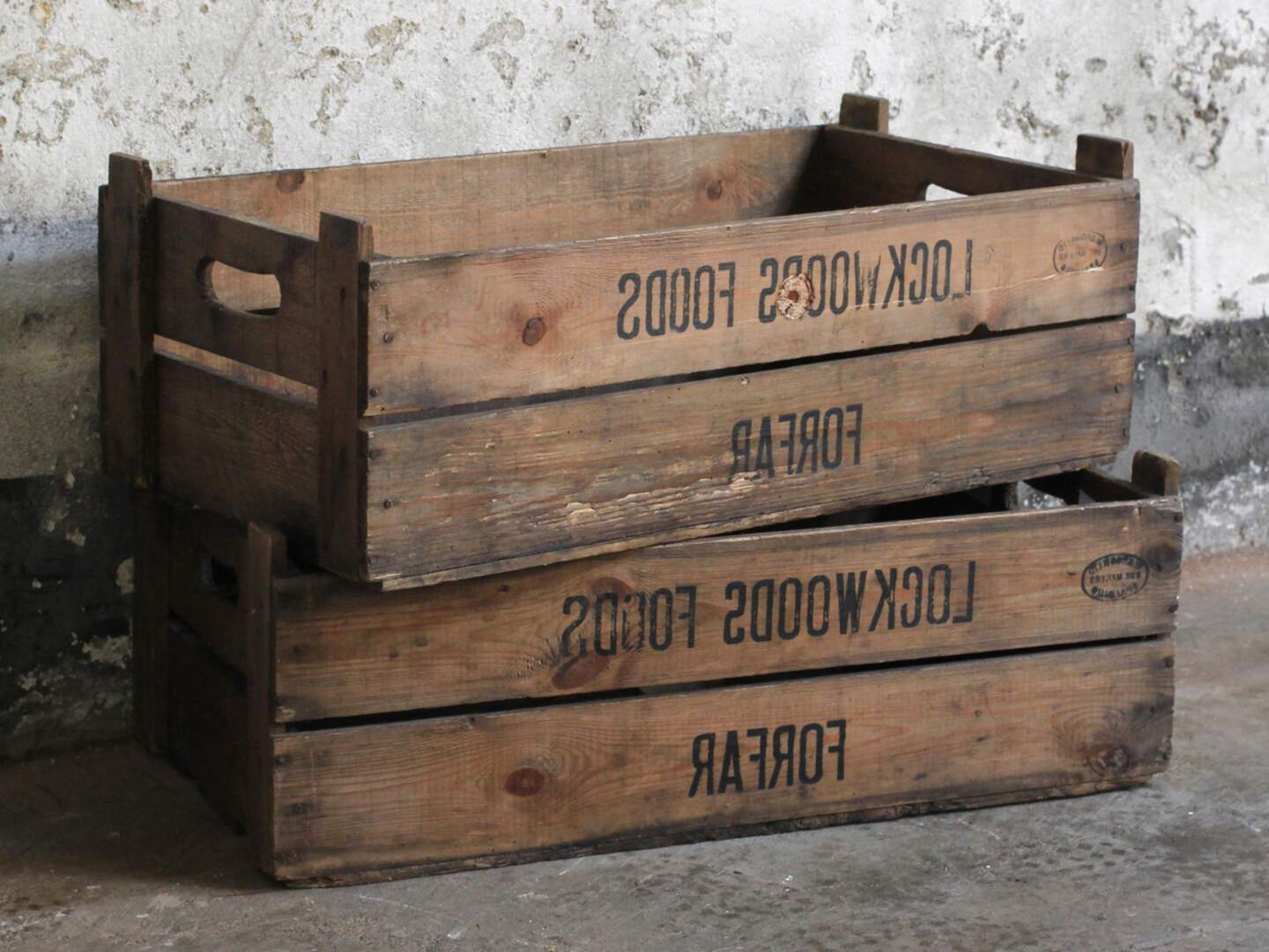 Vintage Wooden Storage Crates for sale in UK | 73 used Vintage Wooden ...