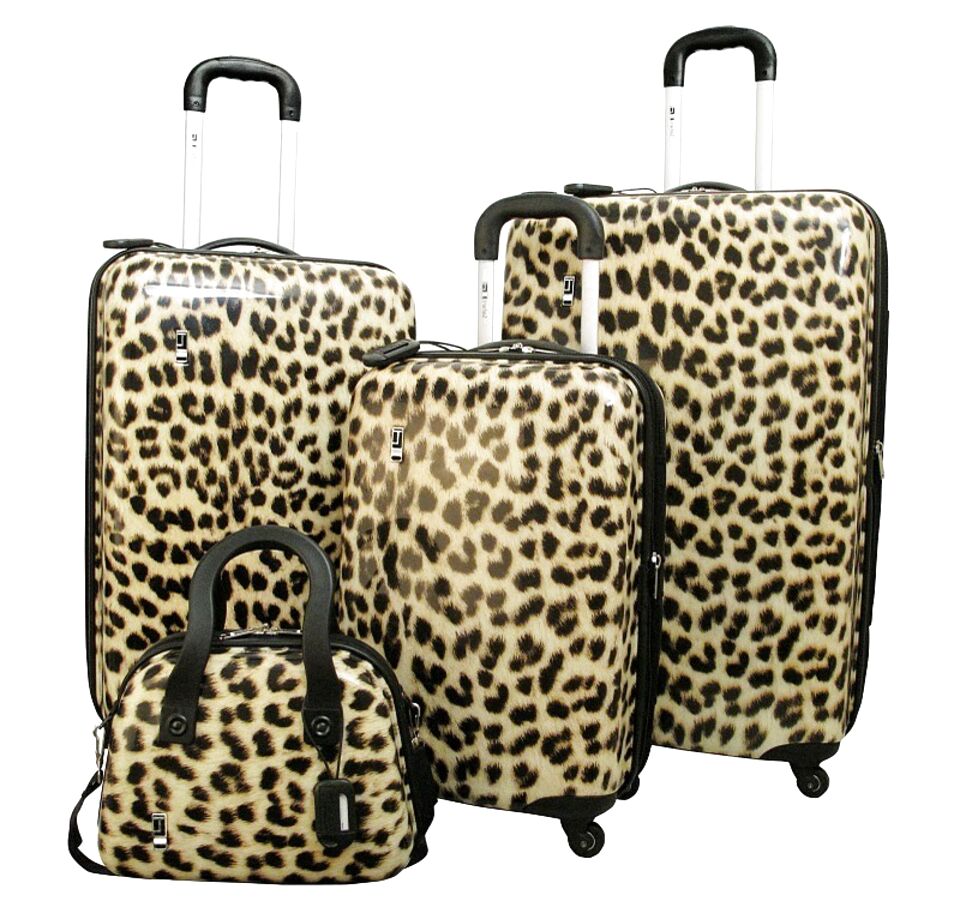 leopard print suitcase matalan