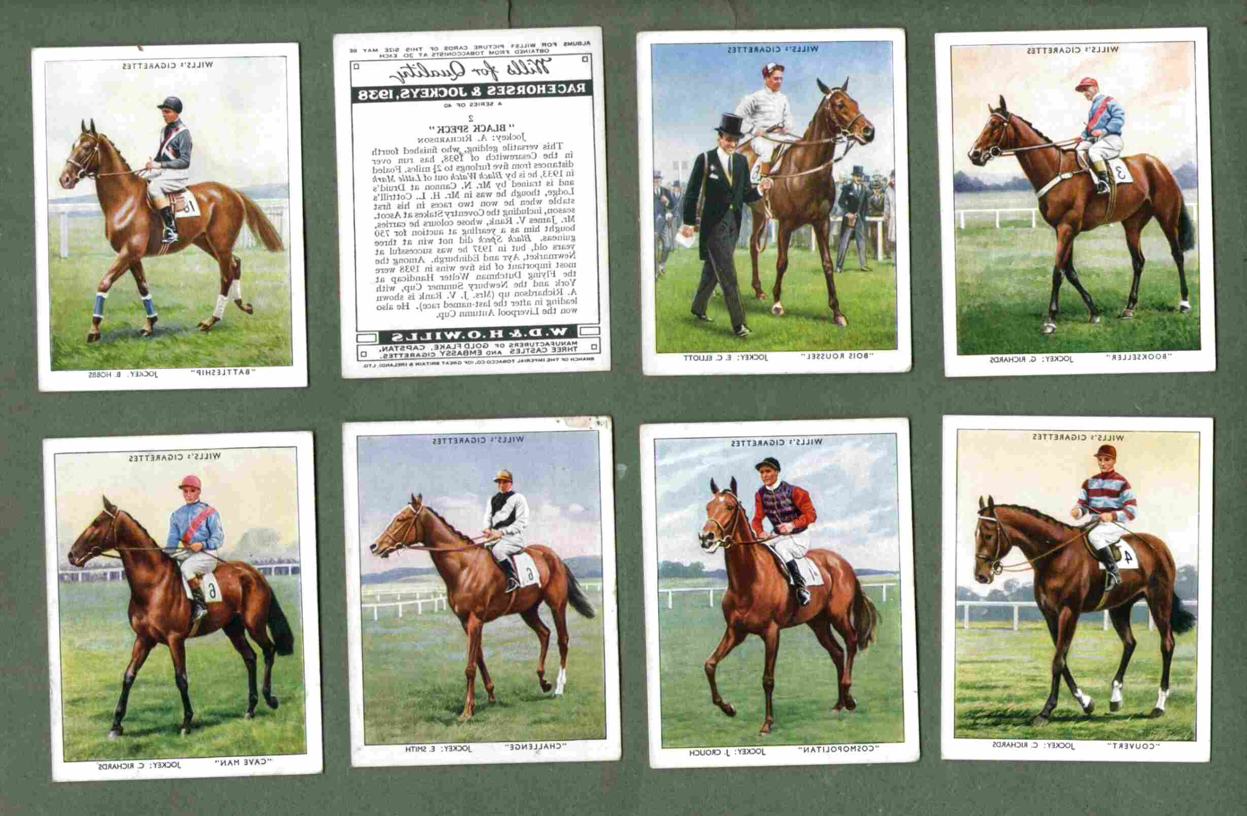 Horse Racing Cigarette Cards For Sale In UK | 66 Used Horse Racing ...