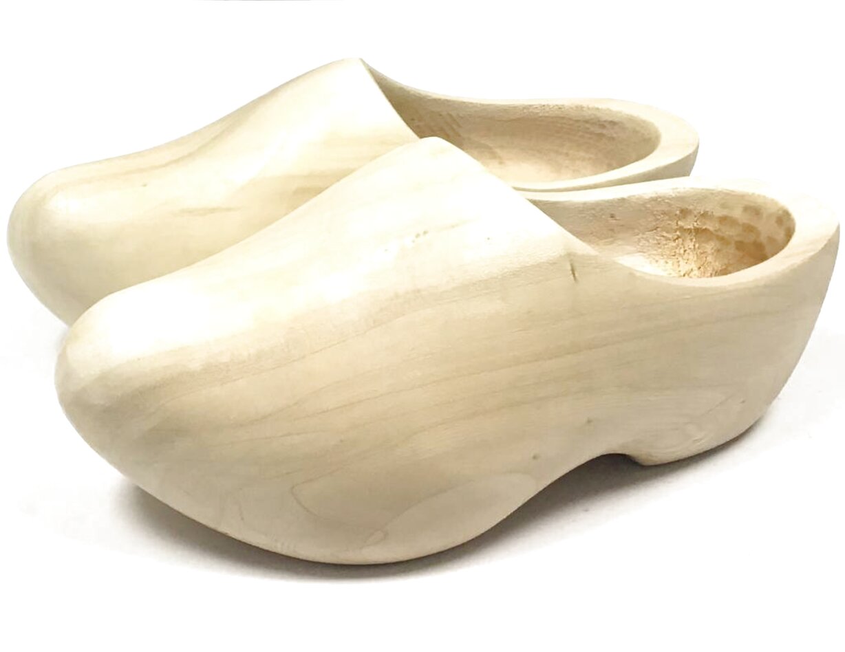 real wooden clogs